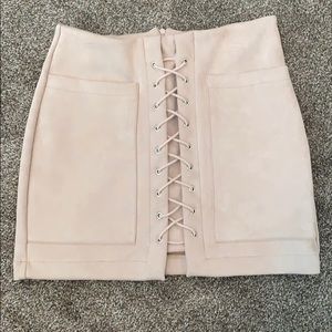 Nasty Gal Lace-Up Mini Skirt